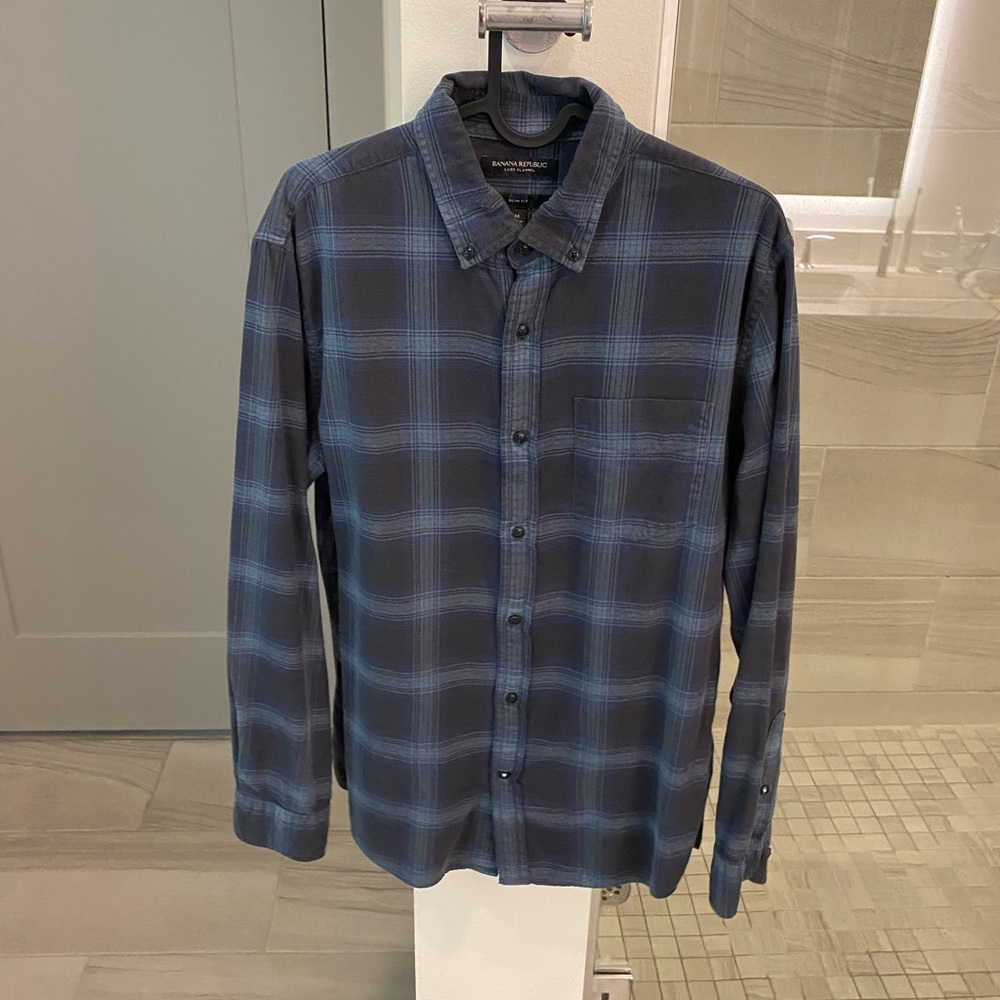 Banana Republic Luxe Flannel - Slim Medium